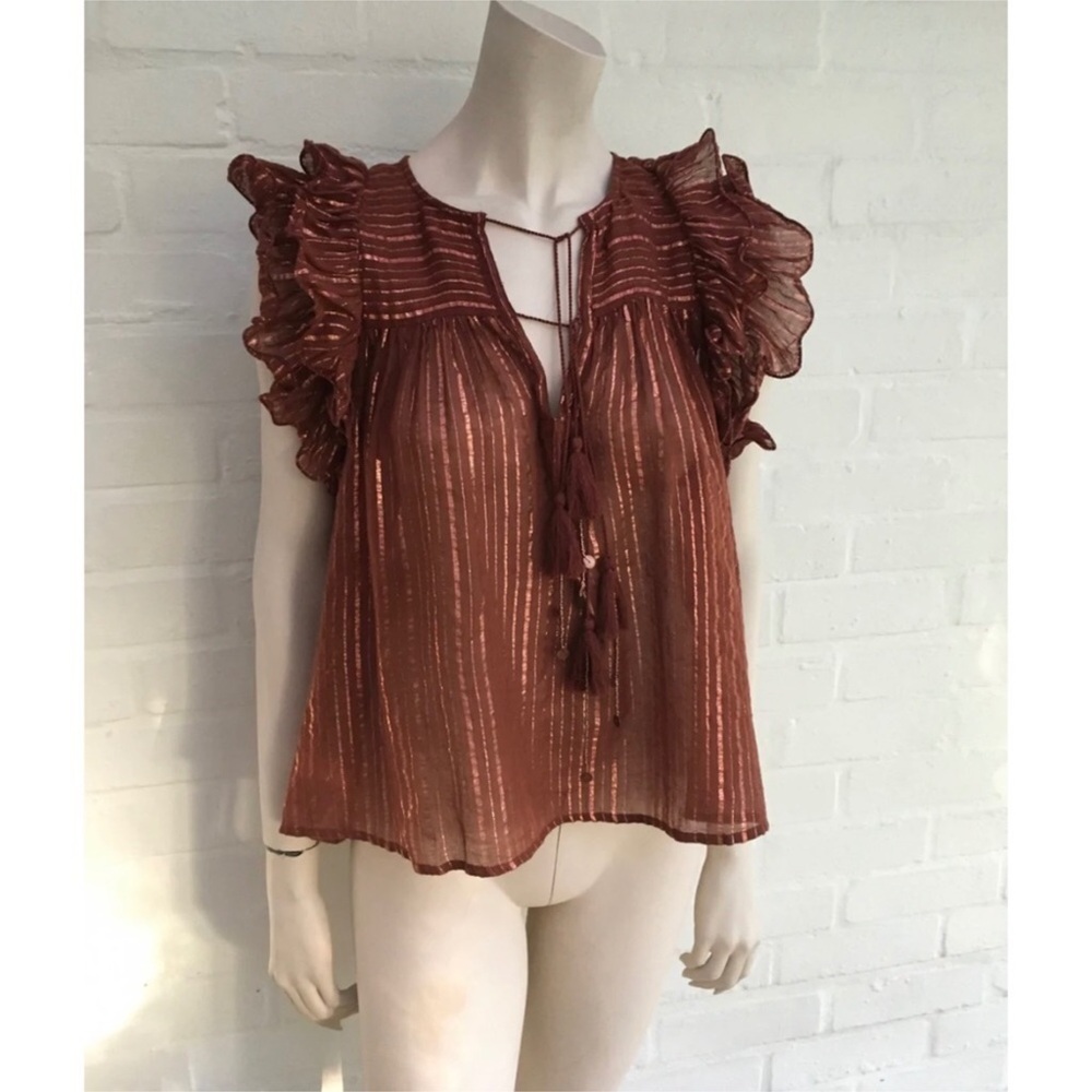 Ulla Johnson flutter sleeve top